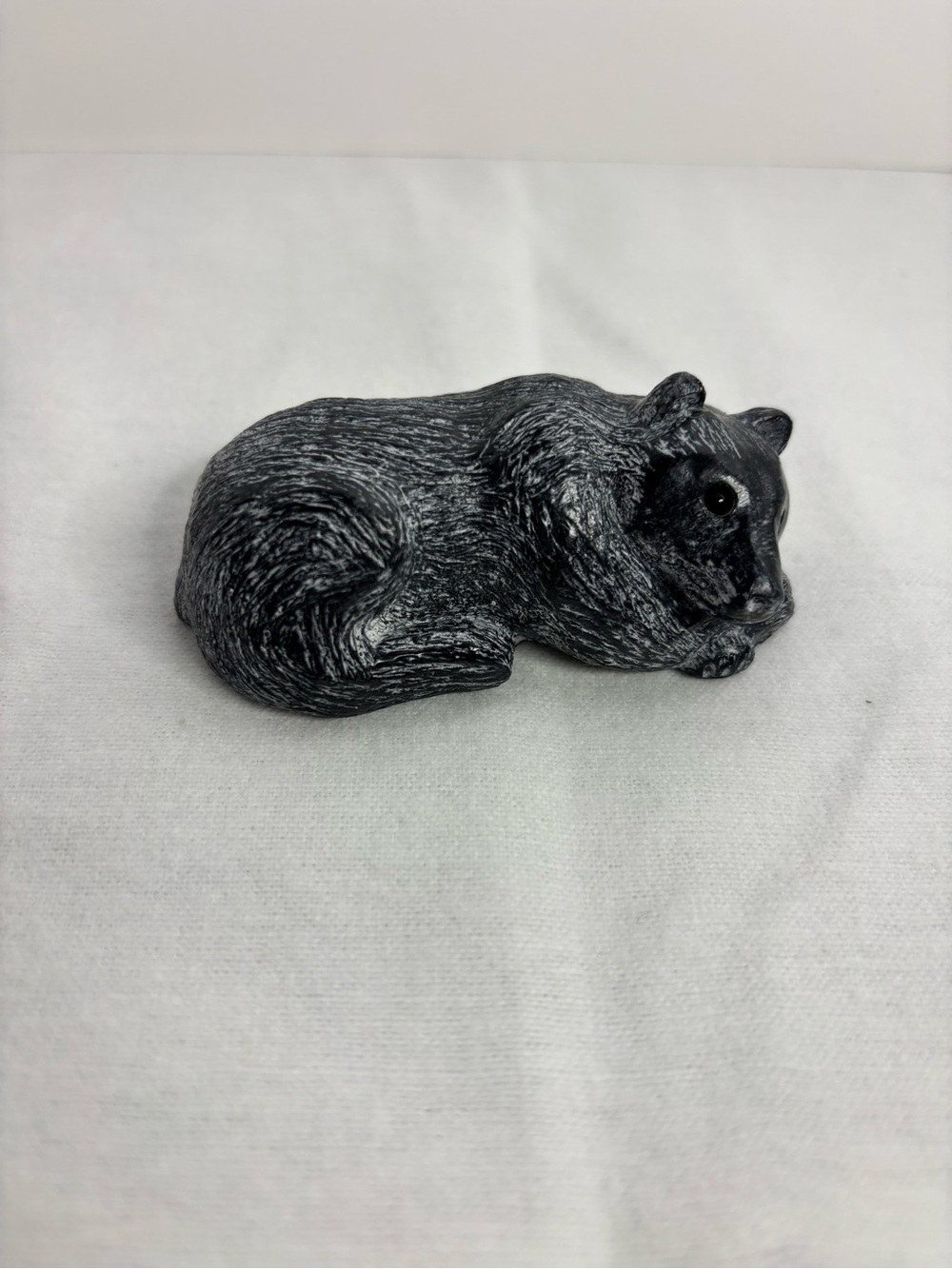 “Wolf Original” Canadian Sculpture, Handmadee.  Resting Bear Cub